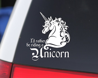 Unicorn Sticker, Whimsical Sticker, Vinyl Sticker, Unicorn Decal, Unicorn, Car Sticker, Car Decal, Laptop Sticker