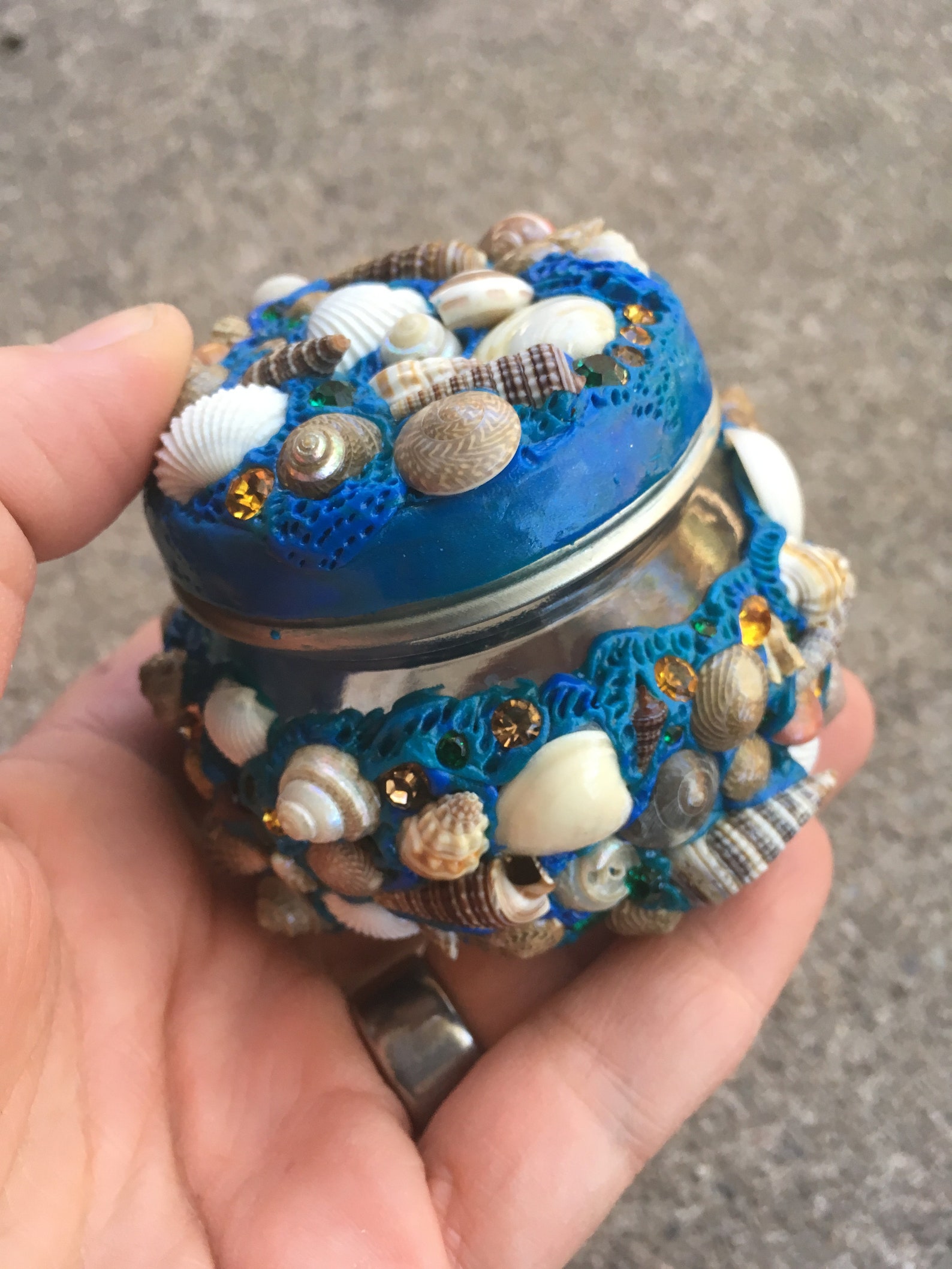 Art Stash Jar Polymer Clay Art Stash Jar Small Jar Etsy