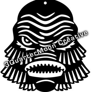 Vinyl Creature From the Black Lagoon Halloween / Sci Fi Horror DECAL / STICKER, Halloween Decorationation image 3