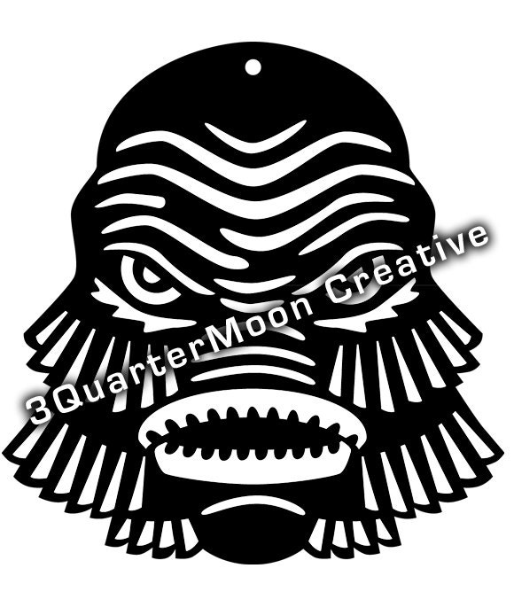 Creature From The Black Lagoon Stencil creature-from-the-black-lagoon-stencil