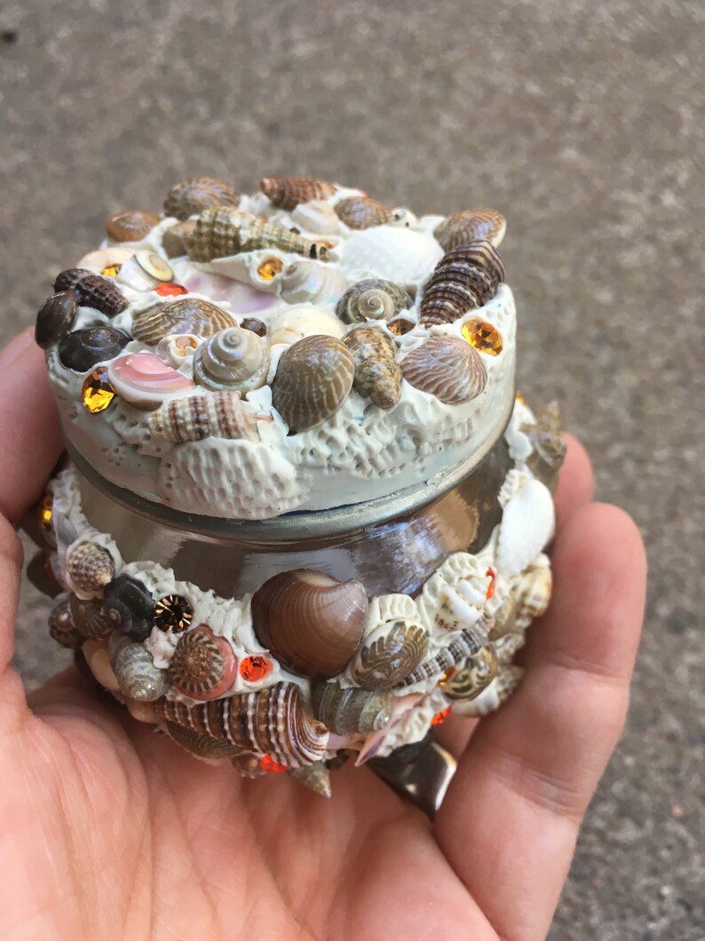 Art Stash Jar Polymer Clay Art Stash Jar Small Jar Etsy