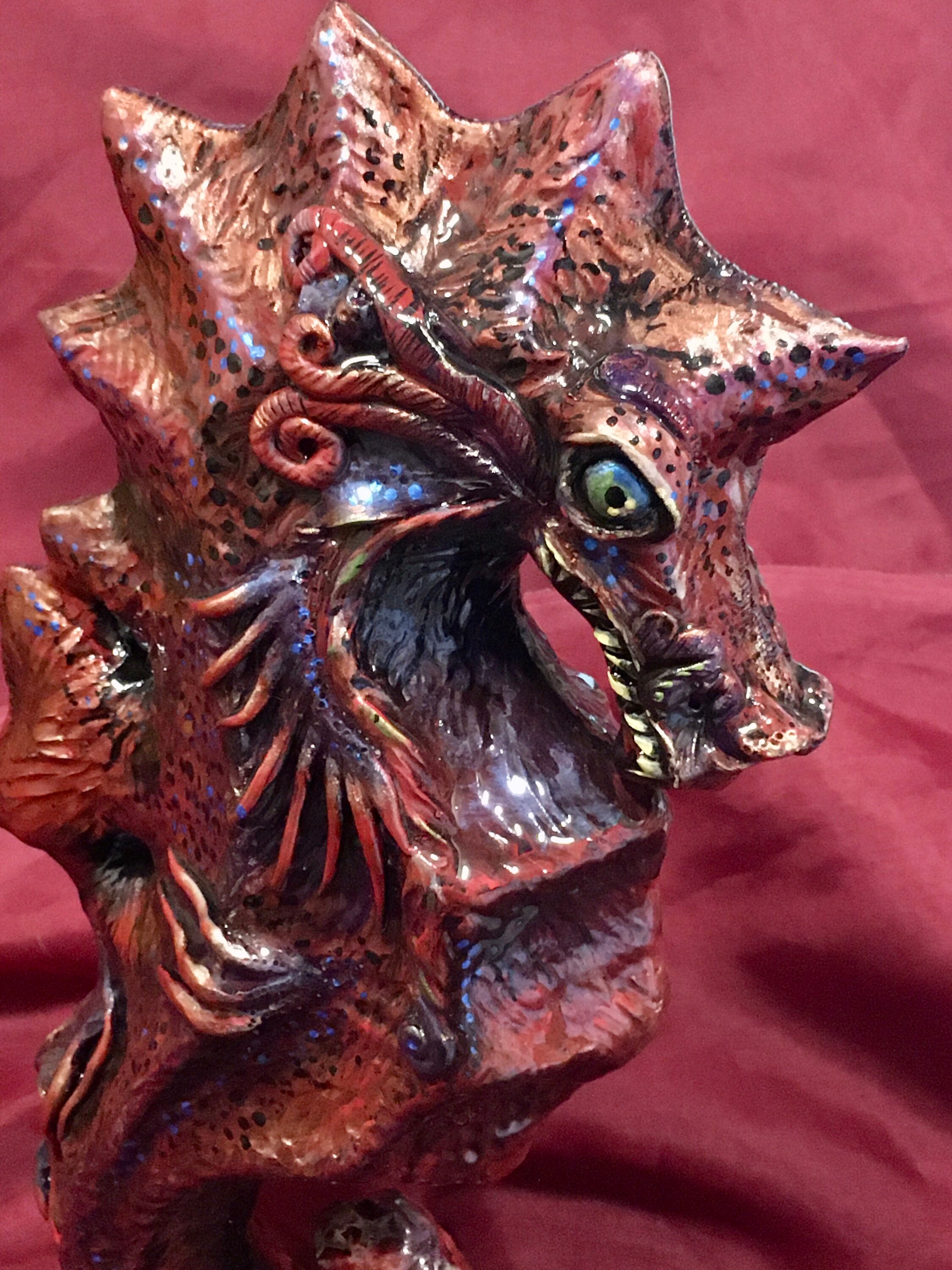 Sea Dragon, Horror Art, Horror Sculpture, Gift for Horror Lover, Horror