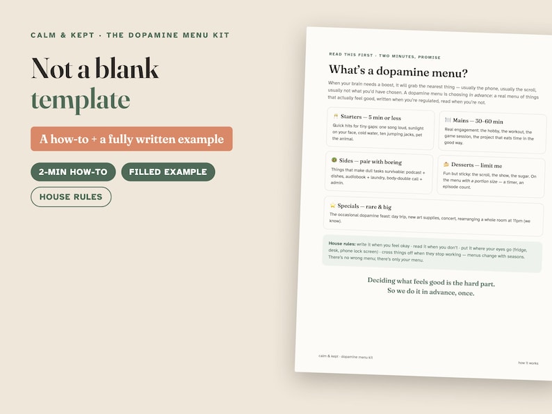 Menu dopaminy do druku, zestaw menu dopaminy ADHD w formacie PDF, 3 style + ekran blokady telefonu + menu przy niskim poziomie baterii, szablon Dopamenu, samoopieka w ADHD zdjęcie 3