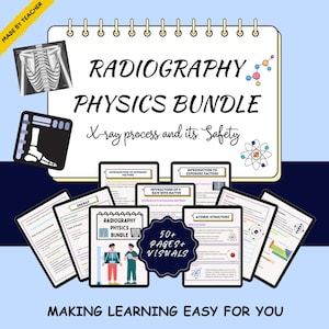 Radiography Physics Bundle | Radiologic Technology Digital Study Guide | Printable X-Ray Physics Notes | Rad Tech PDF Download