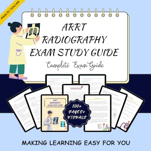 ARRT-Radiographie-Lernleitfaden (PDF) | Notizen zur Röntgenprüfung | Medizinische Bildgebung – Überblick | Digitaler Download | Radiologietechniker/in