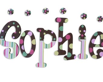 Wooden Letters, Wall Letters, Painted Letters, Wooden Name Letters, Wall Hanging, Nursery Letters, Baby Name Letters, Wall Decor