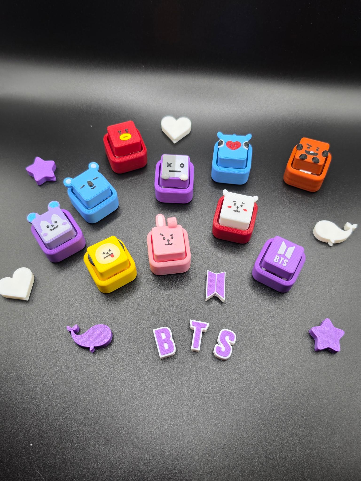 Bts Key Clicker Keychain - Etsy
