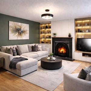 Budget interior  design - Paint/ wallpaper refresh - Renter friendly