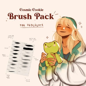 Pacchetto di pennelli Procreate "Cosmic Cookie" / Strumenti creativi per l'illustrazione digitale