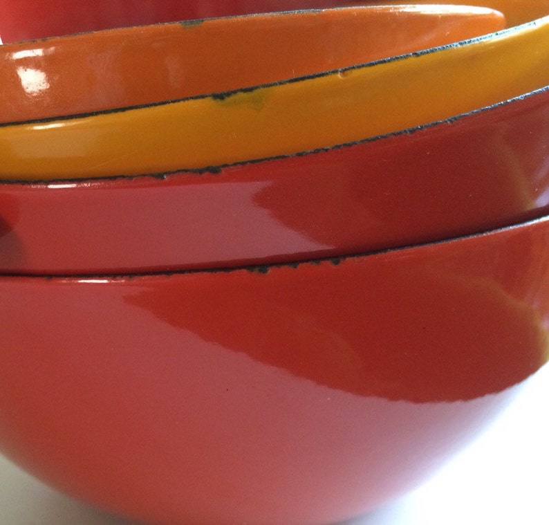Finel Bowl set in sunset colors