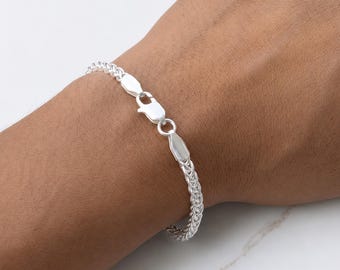 Vintage Sterling Silver Italy Bracelet Flexible Bracelet Omega