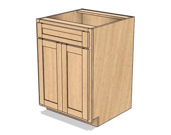 Autodesk Fusion TWO DOOR Model parametryczny szafki bazowej