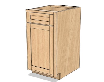 Autodesk Fusion ONE DOOR Model parametryczny szafki bazowej
