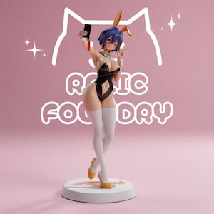 Belle Bunny Zenless Zone Zero STL Figure for 3D Printing Anime Collectible Digital Model