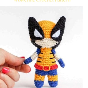 Paquete de patrones de amigurumi de ganchillo del escuadrón de superhéroes – Descarga digital en PDF