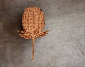 Wooden Wildflower Brooch - Banksia Brooch - Made in Australia