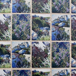 Mountain Blues Card Pack, Linocut Cards, Alpine Landscape Cards, Tasmanian Landscape Cards image 3