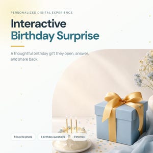 Interactive Birthday Surprise Webpage