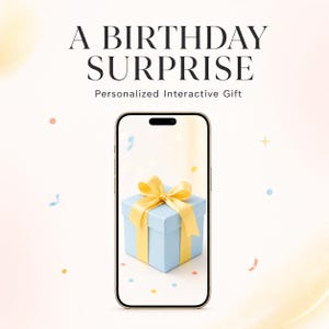 Pagina web interattiva per una sorpresa di compleanno