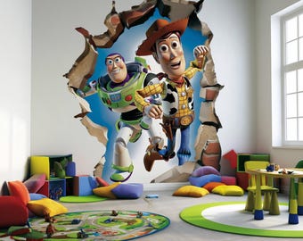 Fondo de pantalla de Disney Toy Story con Woody y Buzz Lightyear