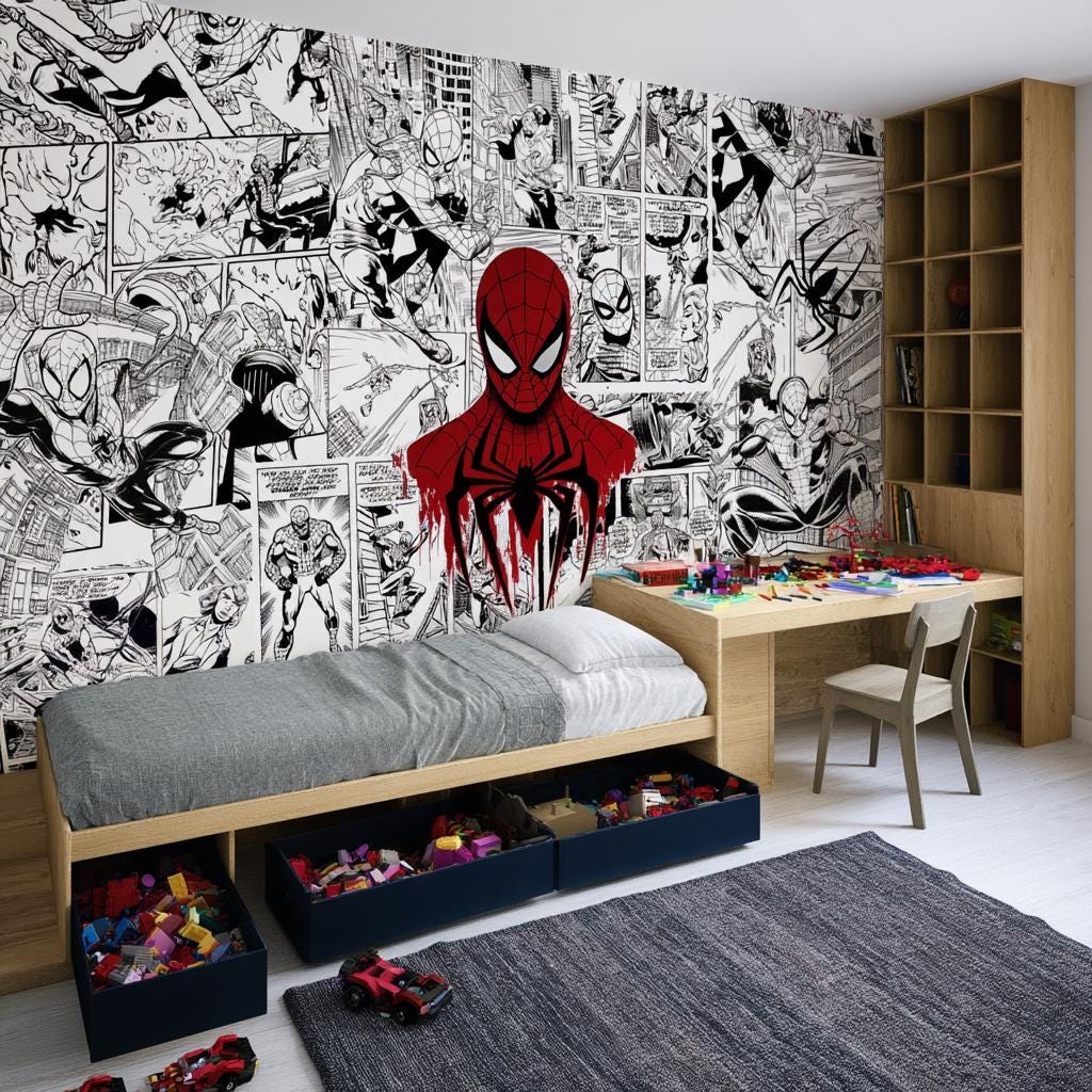 Vintage Spider Man Room Decor - Etsy