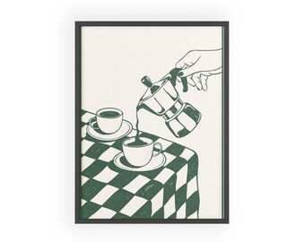 Barista Dreams | Poster with Wooden Frame