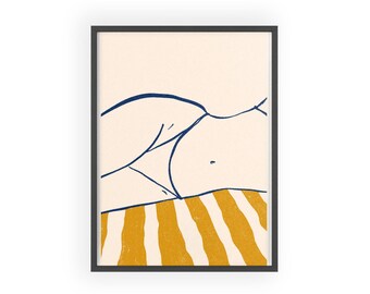 Soak Up The Sun | Poster with Wooden Frame
