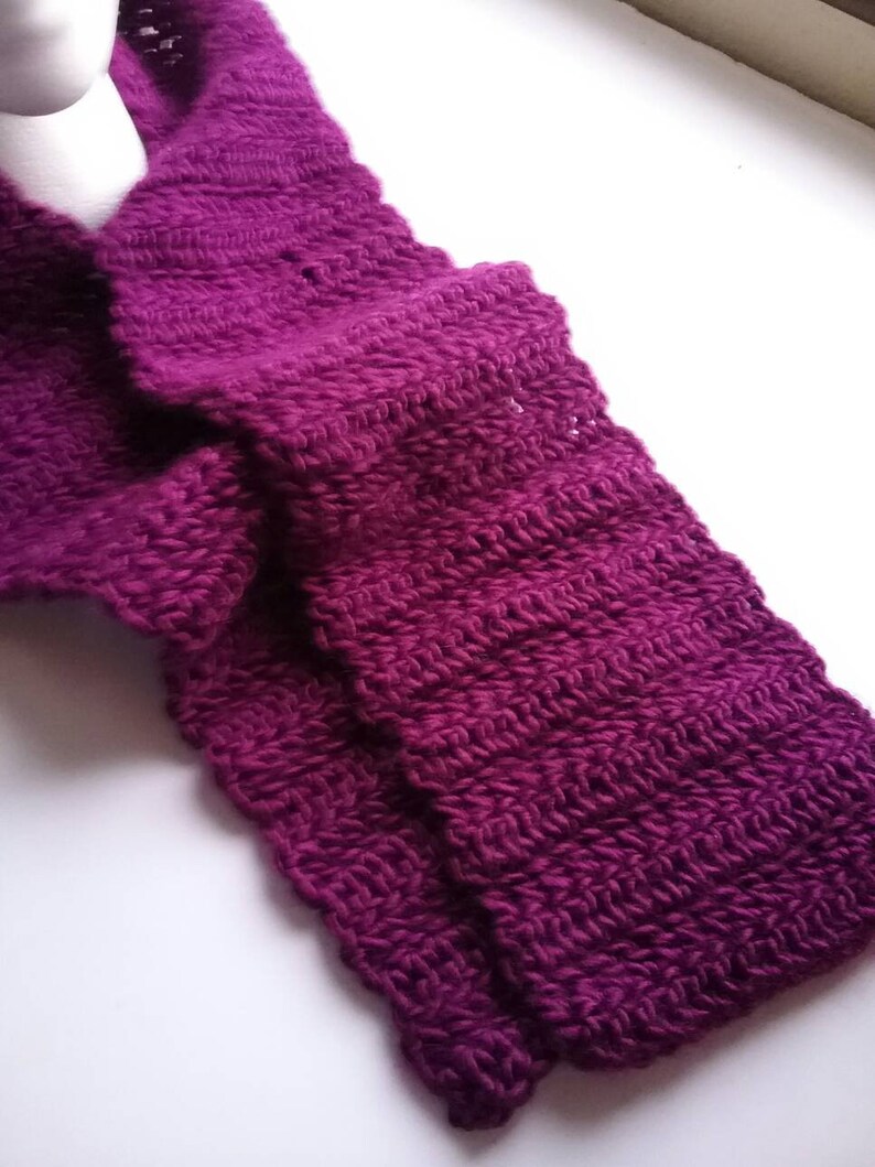 Purple Crochet Hat and Scarf Set Purple Womens Beanie Womens Accessories