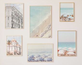 Gallery Wall Art Prints Set of 6 Beach Photography - Unframed Prints