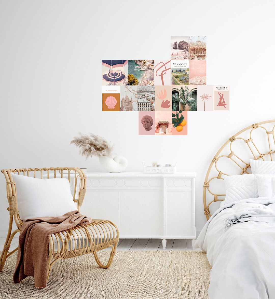 Boho Wall Collage Kit VSCO Photo Wall Dorm Decor Printed and Shipped