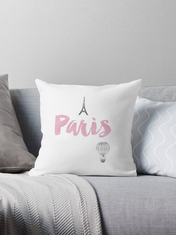 Paris pillow Eiffel Tower pillow Paris bedding Paris themed Etsy