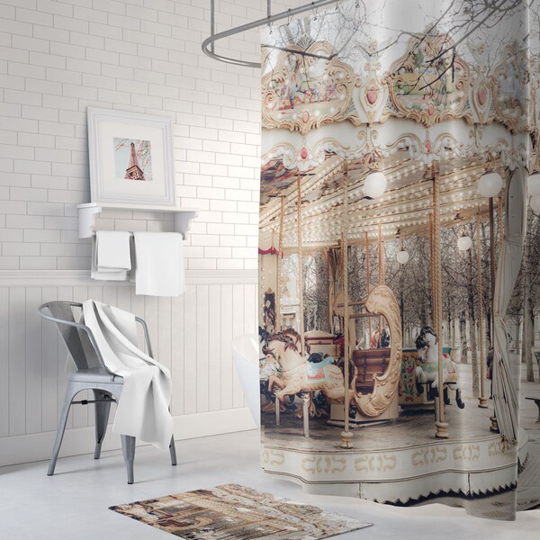 Paris Shower Curtain Etsy