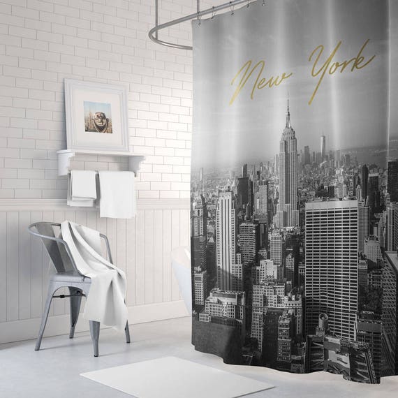New york on sale shower curtain