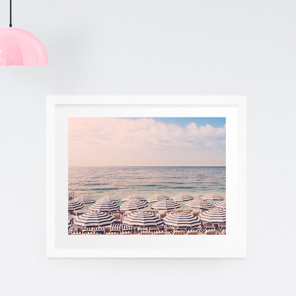 Beach Umbrella Photography Print - Beach Canvas