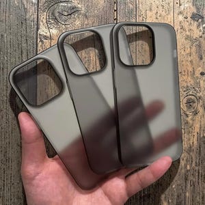 Ultra Thin Matte Clear iPhone Case 12–17 Pro Max Plus – Slim Hard PC Translucent Shockproof Protective Back Cover