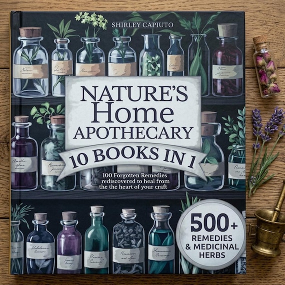 Nature's Home Apothecary Ebook | 10 Books in 1 | Herbal Remedies Guide | Natural Home Remedies PDF | Instant Download
