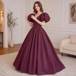wine red colour dress Maxi Silk Satin Dress,Wine Extra Full Length Slip Dress,Burgundy Adjustable Spaghetti Straps,Maroon Silky Deep V Neck Bias Cut Height 163cm wears Sz XS ** Please refer to our Size Anarkali Gown Wine Red Colour