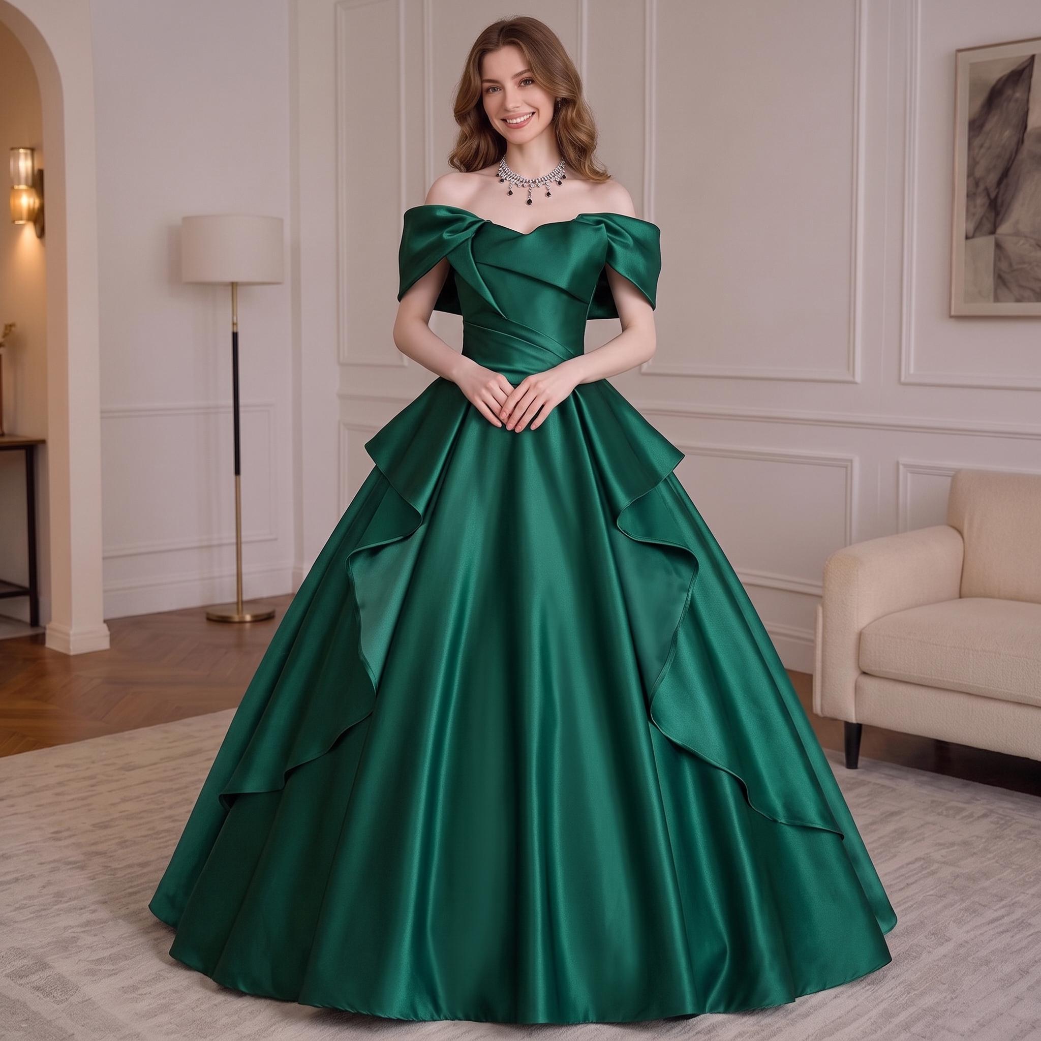 Green Evening Gown Emerald Green Trumpet Dress Mermaid Dress Womens Green Formal Dress Green Mermaid Formal Dresses Trumpet Prom Gowns Promfy