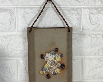 Pottery Wall Pocket, Wall Vase, Gallery  Wildflower Wall Pocket, Studio Pottery, Air Plant Container, 1970's Boho Pottery, Cottagecore Decor