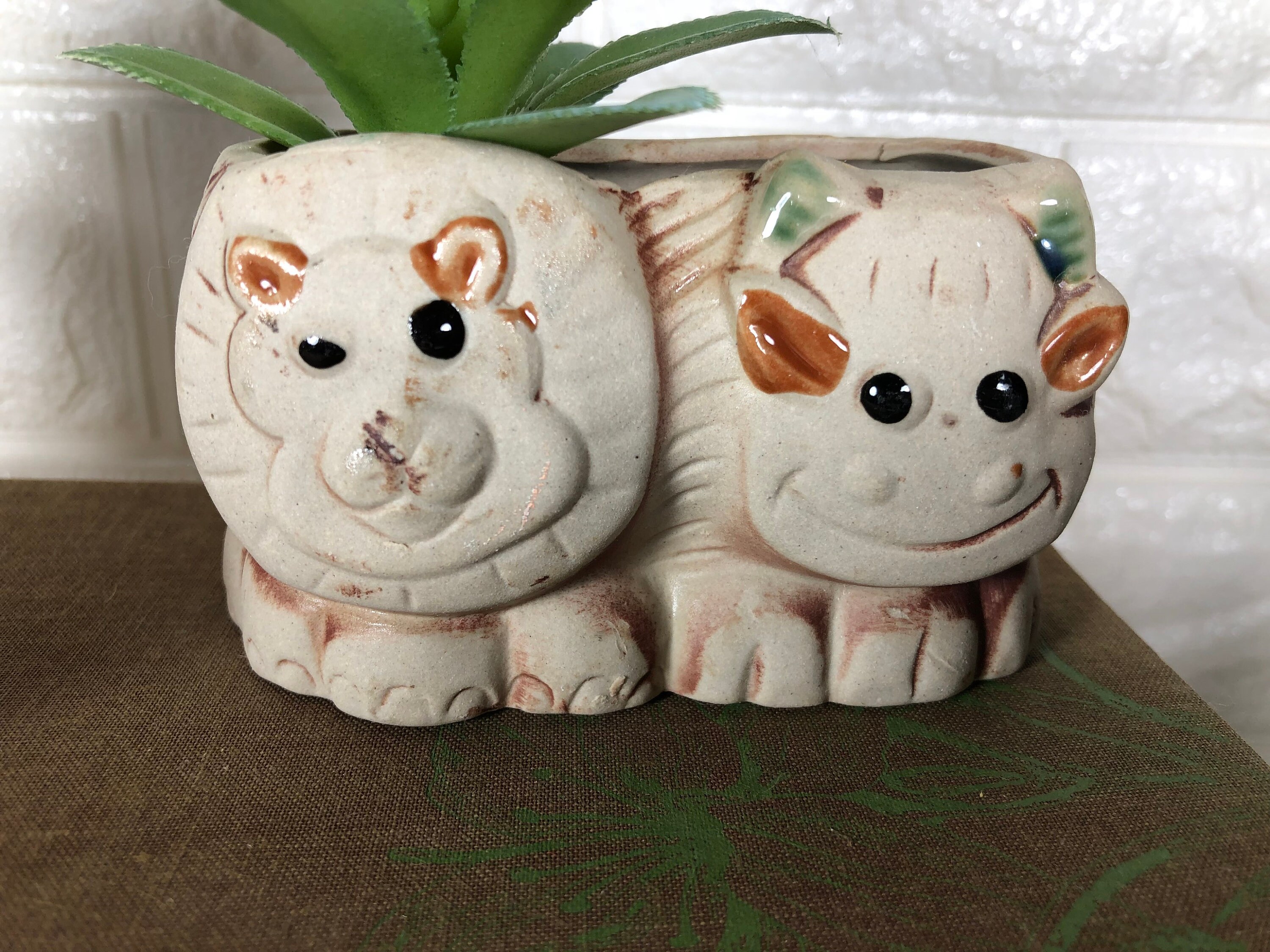 Vintage Animal Planters Succulent Planters Anthropomorphic Etsy