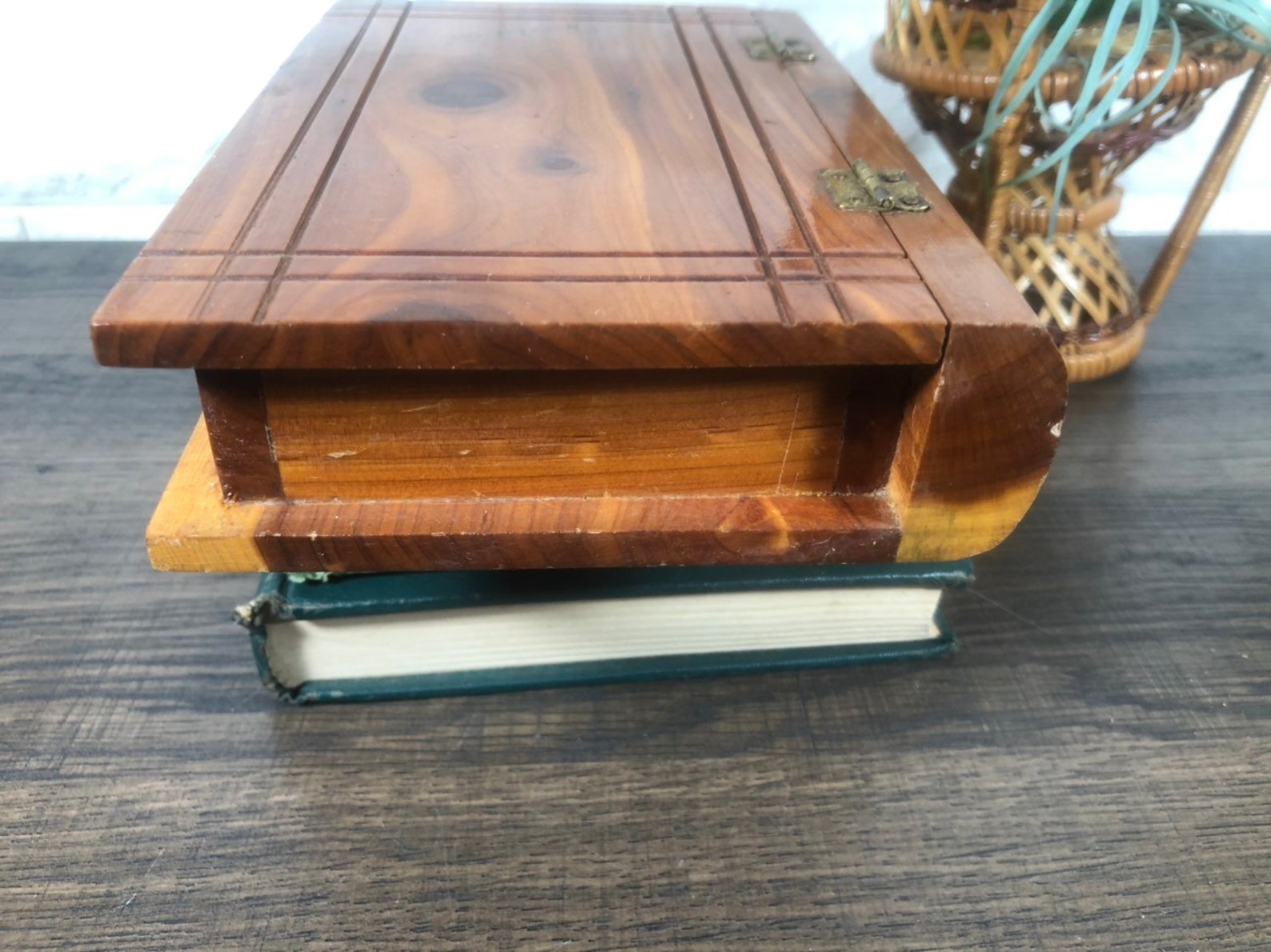 Cedar Wooden Box Book Box Souvenior Box Jewelry Box Boho Etsy