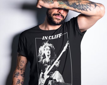 In Cliff We Trust Cliff Burton Metallica Bass Guitar Rock N Roll Concert Tee Short-Sleeve Unisex T-Shirt Vintage Look