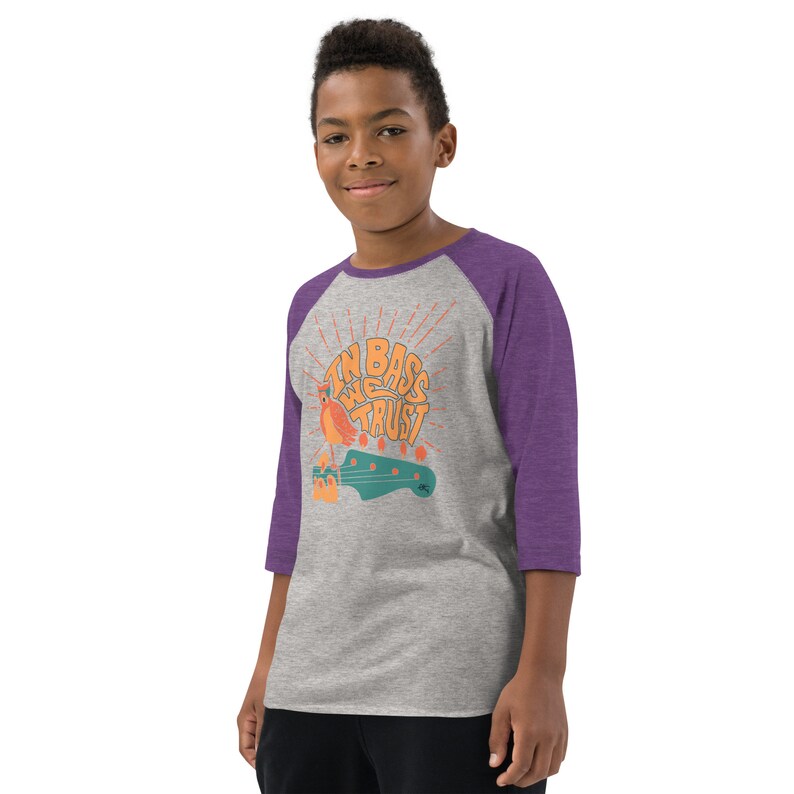 In Bass We Trust Perfect baseball shirt for Future Musicians, Bassists, Jazz Bass, Music Teacher, Students, Woodstock, Owl, Fender Bass