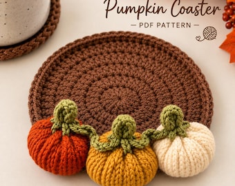 Haakpatroon voor een pompoenonderzetter, herfstdecoratie (PDF)