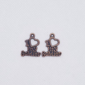 Love My Soldier Charm