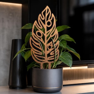 Rankgitter aus Holz für Kletterpflanzen, Efeutute-Stütze, Wachsblume-Rankgitter, Pflanzenstab aus Birkensperrholz, Mini-Geschenk für Zimmerpflanzenliebhaber