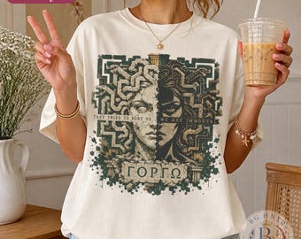 Vintage Medusa Shirt | Feminist Greek Mythology Tee | Comfort Colors® Distressed Unisex Top | They Tried To Bury Us Women Power Slogan Gift