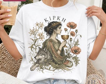 Vintage Circe Shirt | Greek Mythology Aeaea Island Tee | Comfort Colors® Oversized Top | Homer Odyssey Epic Lover Bookish Goddess Gift