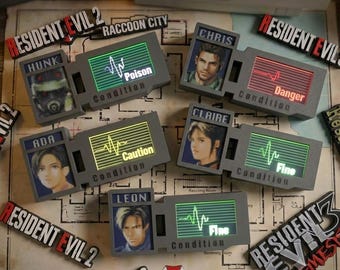 3D Printed Retro Game Health Bar, Resident Evil Inspired EKG Display Ornament