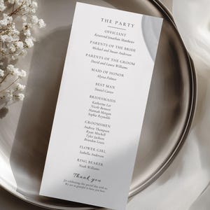 Modelo de programa de casamento para download digital, acesso instantâneo, design Canva, cartão de programa, cerimônia, guia de serviço imprimível, livreto de pedidos. imagem 6